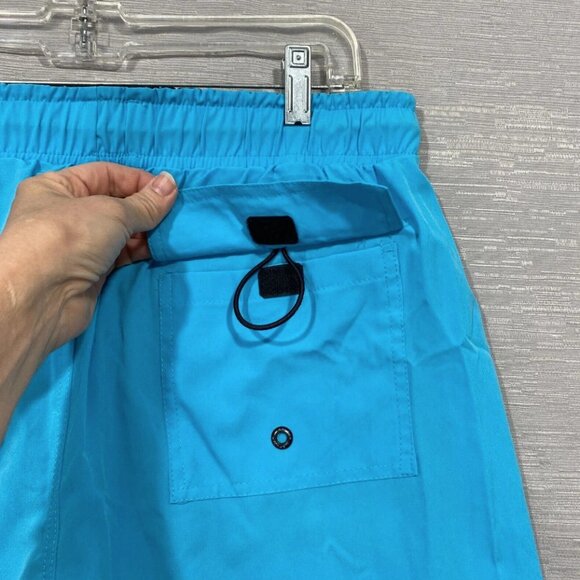 SPYDER Blue Swim Shorts Men's Size XL Quick Dry UPF 30+ Boxer Lined Trunks - Picture 4 of 16
